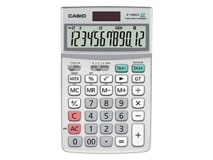 Casio Kalkulačka JF 120 ECO  stříbrná