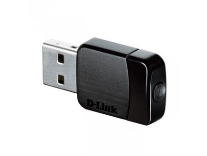 D-LINK USB klient DWA-171 2.4GHz a 5GHz, IPv6, 433Mbps, integrovaná anténa, 802.11ac, Ultra rychlý USB adapter