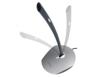 367950 a4tech pocitacovy mikrofon mi 10 ovladani hlasitosti stribrna s moznosti on off mute primo na mikrofonu