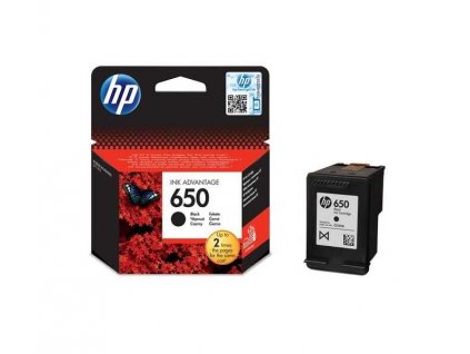 originál HP 650 BK (CZ101AE) black černá originální inkoustová cartridge pro tiskárnu