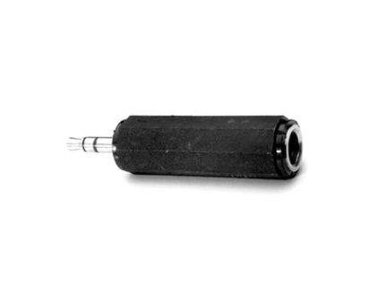 364158 audio redukce jack 3 5mm samec jack 6 3mm samice stereo cerna logo