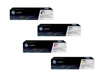 originální tonery HP 126A (HP CE310A, CE311A, CE312A, CE313A) - 4x tonery pro tiskárnu