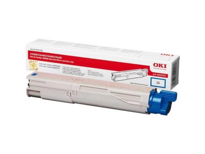 originální toner OKI 43459331 cyan modrý azurový originální toner pro tiskárnu