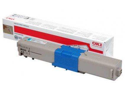 originální toner OKI 44973535 (C301) cyan modrý azurový originální toner pro tiskárnu