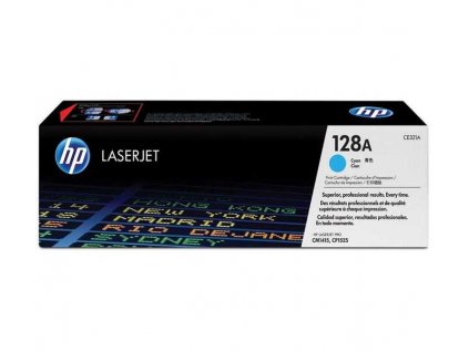 originální toner HP CE321A (HP 128A) cyan modrý azurový originální toner pro tiskárnu