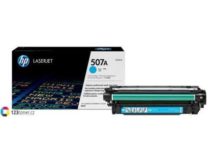 originální toner HP 507A, HP CE401A (6000 stran) cyan modrý azurový originální toner pro tiskárnu