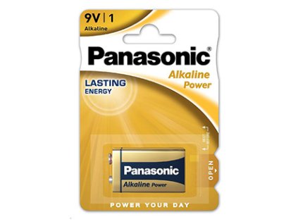 368430 baterie alkalicka 6lf22 9v panasonic blistr 1 pack alkaline power