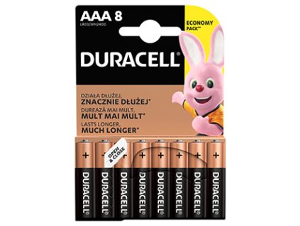 368337 baterie alkalicka aaa 1 5v duracell blistr 8 pack 42323 basic