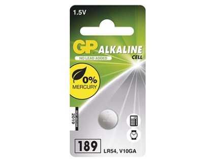 368772 baterie alkalicka ag10 lr54 lr1130 v10ga 1 5v gp blistr 1 pack