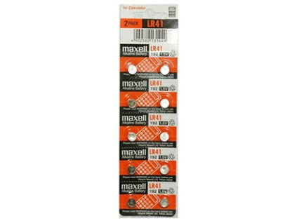 368760 baterie alkalicka lr41 ag3 1 5v maxell blistr 10 pack