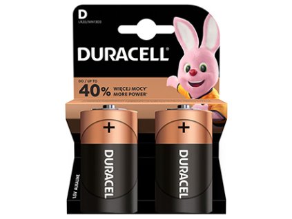 368301 baterie alkalicka velky monoclanek d 1 5v duracell blistr 2 pack 42342 basic