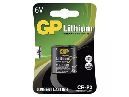 368589 baterie lithiova cr p2 6v gp blistr 1 pack
