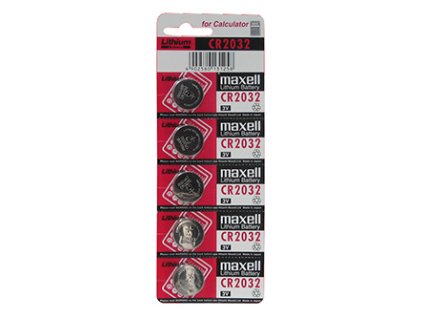 368736 baterie lithiova cr2032 3v maxell blistr 5 pack