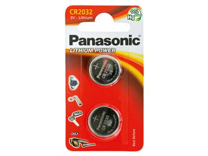 368499 baterie lithiova cr2032 3v panasonic blistr 2 pack