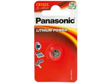 368721 baterie lithiova knoflikova cr1025 cr1025el 1b 3v panasonic blistr 1 pack
