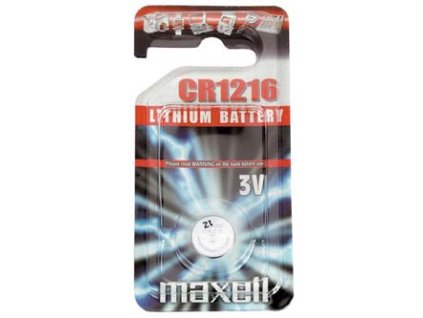 368700 baterie lithiova knoflikova cr1216 3v maxell blistr 1 pack