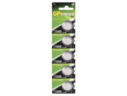 368742 baterie lithiova knoflikova cr2450 3v gp blistr 5 pack