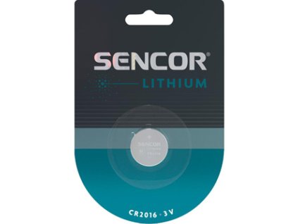 368817 baterie lithiove cr2016 3v sencor blistr 1 pack