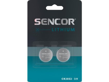 368826 baterie lithiove cr2032 3v sencor blistr 2 pack
