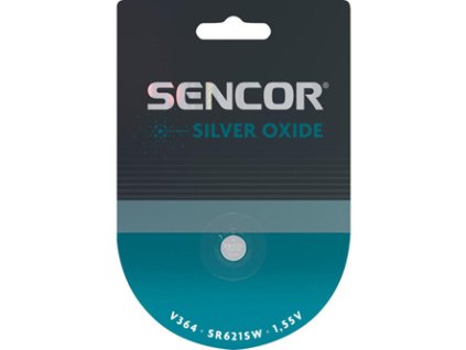 368835 baterie stribrooxidove v364 sr621sw 1 55v sencor blistr 1 pack