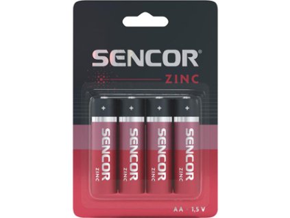 368922 baterie zinkouhlikova aa 1 5v sencor blistr 4 pack
