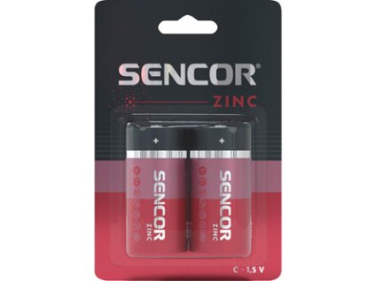369036 baterie zinkouhlikova maly monoclanek c 1 5v sencor blistr 2 pack