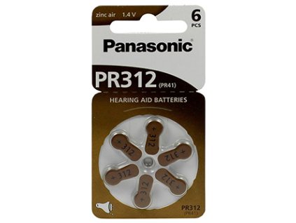 368406 baterie zinkovzdusna do naslouchadel 1 4v panasonic blistr 6 pack