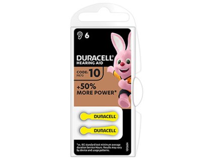 368352 baterie zinkovzdusna do naslouchadel duracell blistr 6 pack 42431