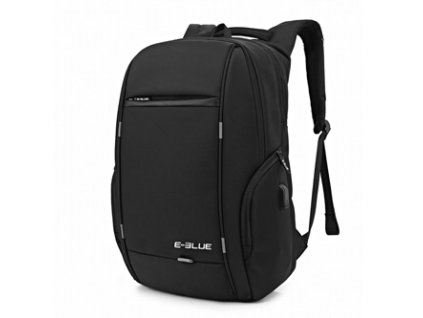365157 batoh na notebook 15 6 e blue cerny z polyesteru nepromokave dno a bocni kapsy