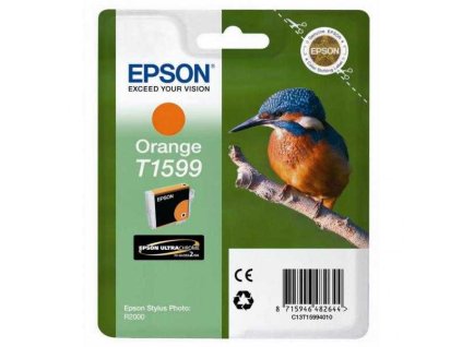originální Epson T1599 orange oranžová originální inkoustová cartridge náplň pro tiskárnu