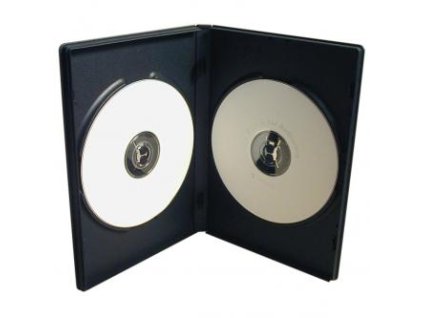 365094 box na 2 ks dvd cerny slim 7mm 100 pack cena za 1 ks