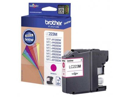 originální Brother LC-223 M magenta cartridge červená purpurová originální inkoustová náplň pro tiskárnu