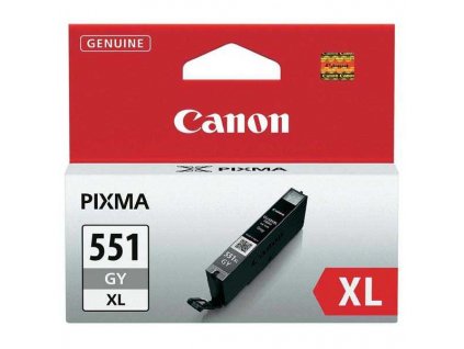 originální Canon CLI-551gy XL grey cartridge šedá originální inkoustová náplň pro tiskárnu
