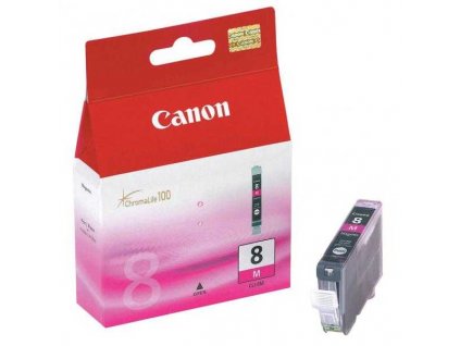 originální Canon CLI-8M magenta cartridge purpurová červená s čipem originální inkoustová náplň pro tiskárnu