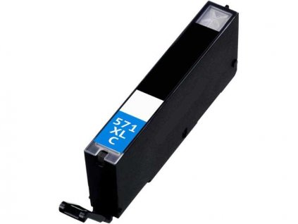 kompatibilní s Canon CLI-571c XL cyan cartridge modrá azurová inkoustová náplň pro tiskárnu