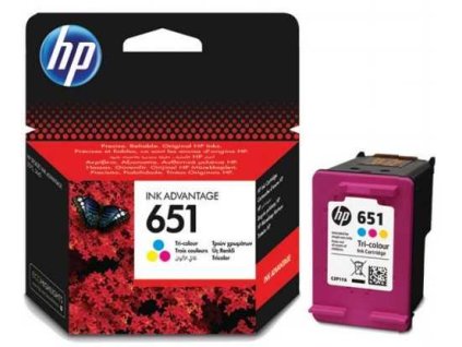 originální HP 651 Color (C2P11AE) barevná originální inkoustová cartridge pro tiskárnu