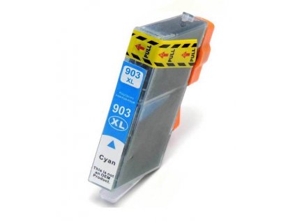 kompatibilní s HP 903XL (T6M03AE) cyan azurová modrá inkoustová cartridge pro tiskárnu