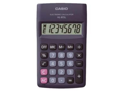 376185 casio kalkulacka hl 815l bk cerna kapesni osmimistna