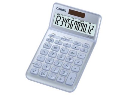 376569 casio kalkulacka jw 200 sc bu stribrna dvanactimistna dualni napajeni sklapeci displej