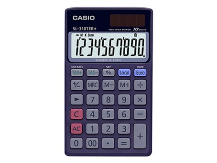 376263 casio kalkulacka sl 310 ter modra kapesni desetimistna dualni napajeni
