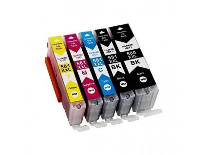 kompatibilní cartridge s Canon PGI-580XXL CLI-581XXL sada cartridge inkoustová kompatibilní náplň pro tiskárnu