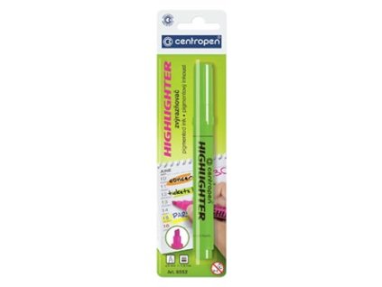 374607 centropen zvyraznovac 8552 zeleny 20ks 1 4 6mm cena za 1ks