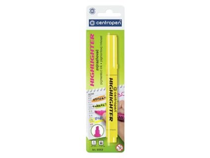 374625 centropen zvyraznovac 8552 zluty 20ks 1 4 6mm cena za 1ks