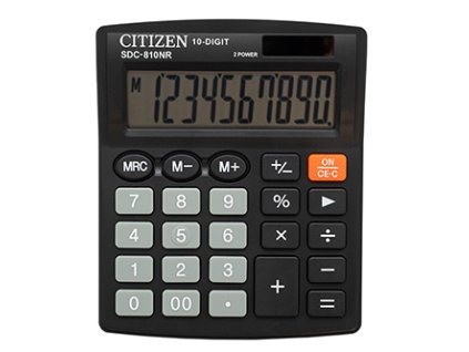 376422 citizen kalkulacka sdc810nr cerna stolni desetimistna dualni napajeni