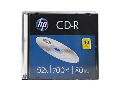 HP CD-R  CRE00085-3, 69310  700MB  CD-R 52x  slim case  10-pack