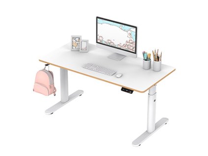 377871 detsky pracovni stul elektricky nastavitelna vyska 120x60 cm 55 81 cm pulsar bily ultradesk