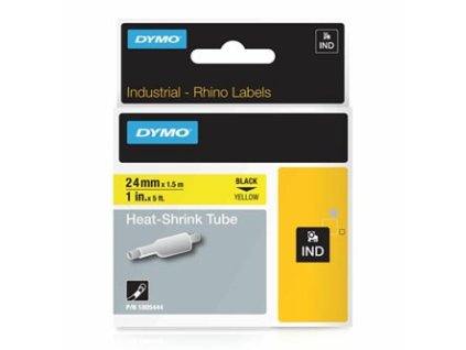 355791 dymo originalni paska do tiskarny stitku dymo 1805444 s0718290 cerny tisk zluty podklad 1 5m 24mm rhino plocha smrstovaci b
