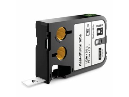 355884 dymo originalni paska do tiskarny stitku dymo 1868810 cerny tisk bily podklad 2 7m 12mm xtl smrstovaci buzirka
