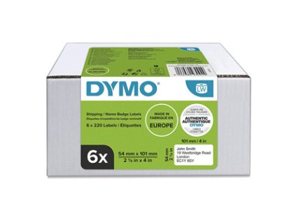 359505 dymo papirove stitky 101mm x 54mm bile pro prepravu 6 x 220 ks 2093092 6 roli v baleni cena za baleni