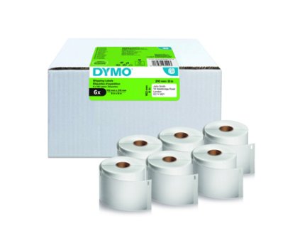 359442 dymo papirove stitky 210mm x 102mm bile pro dhl 6 x 140 ks 2177565